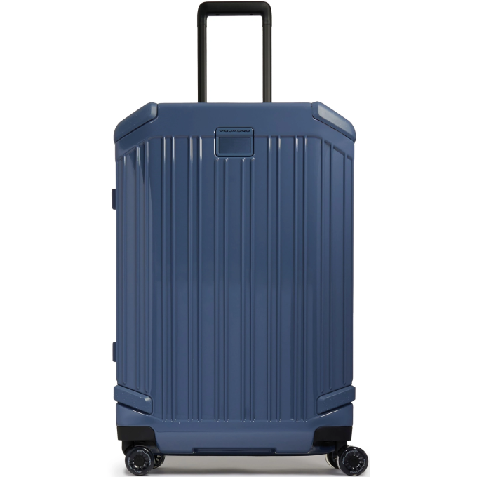 Чемодан PIQUADRO POP BV4427POP/AV 46x27x69см 67л. 4,44кг. Поликарбонат серо-голубой